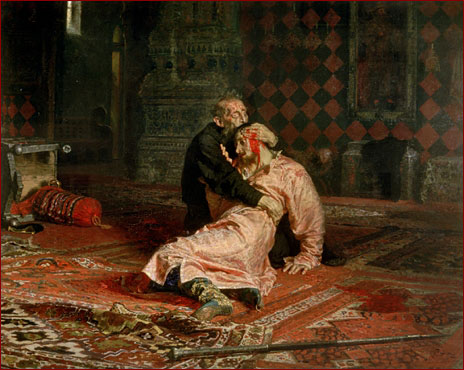 Илья Репин. Иван Грозный и сын его Иван 16 ноября 1581 года, 1885